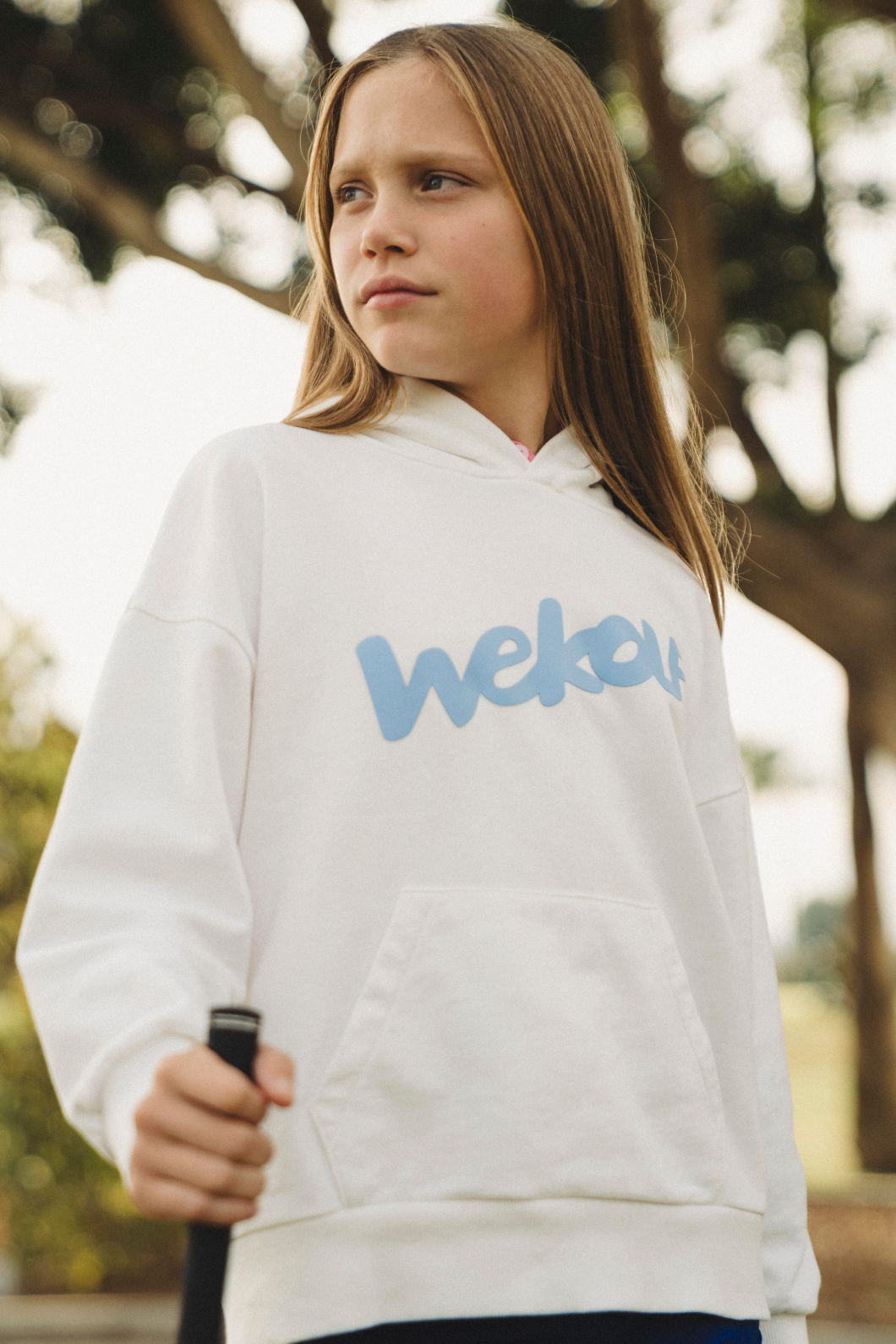 White golf hoodie for boys