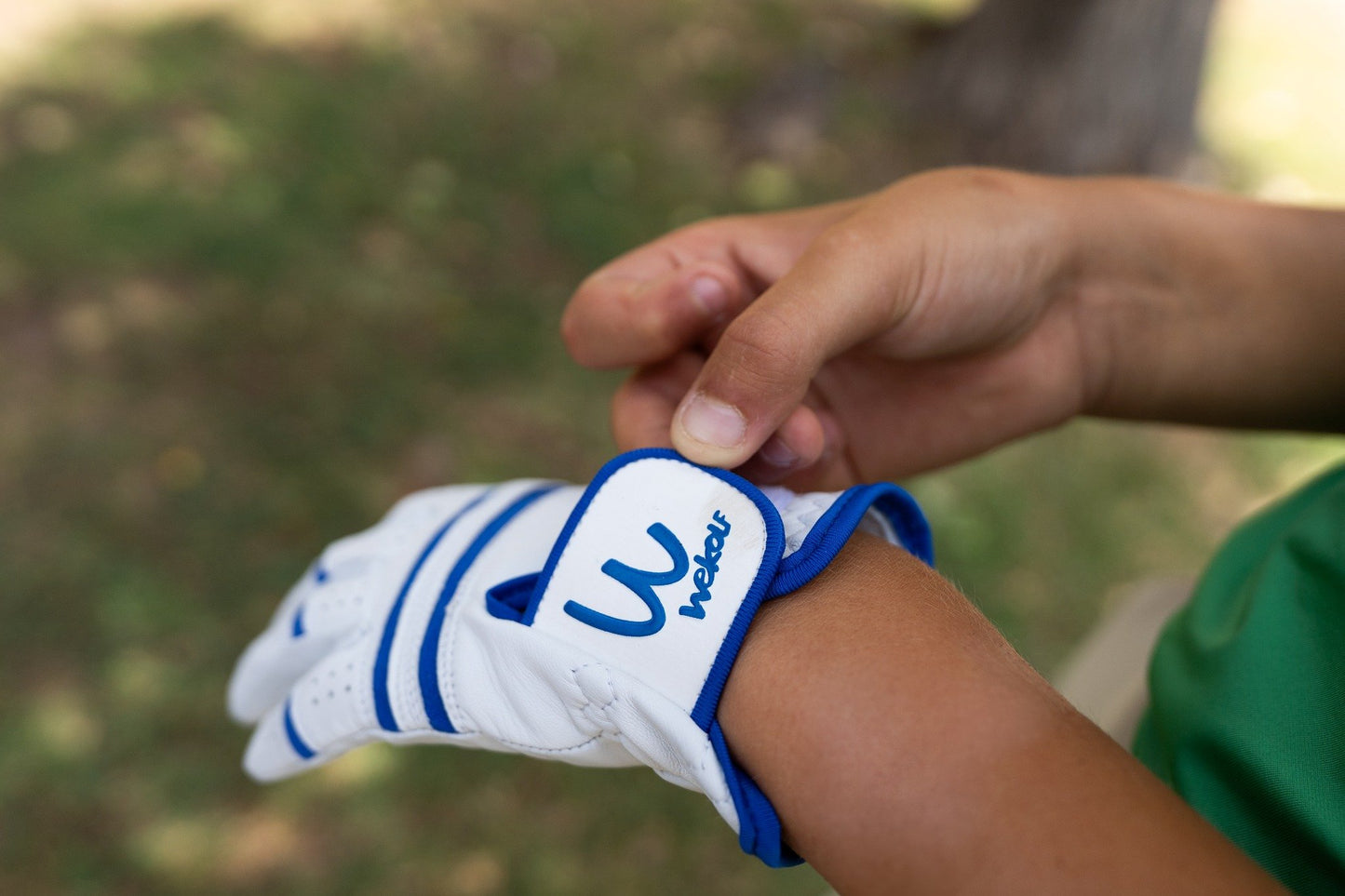 Guantes de cabreta azul
