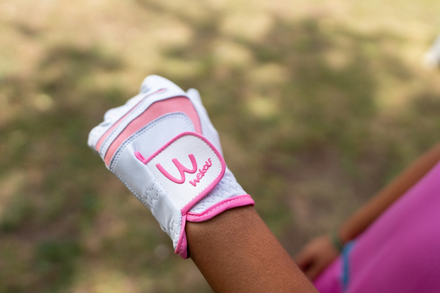 Guantes de cabreta rosa