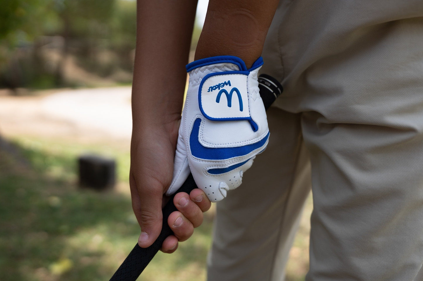 Guantes de cabreta azul