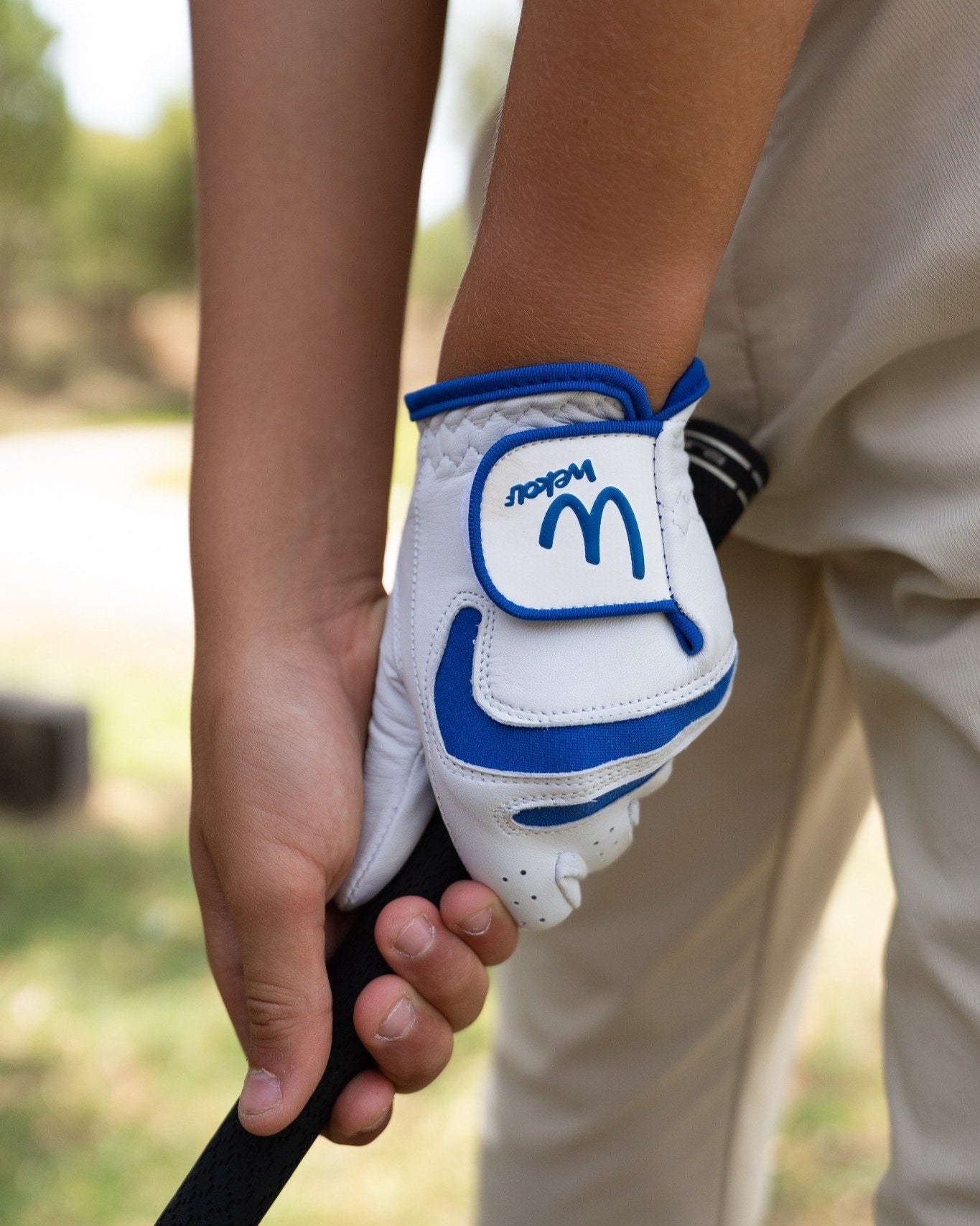 Guantes de cabreta azul