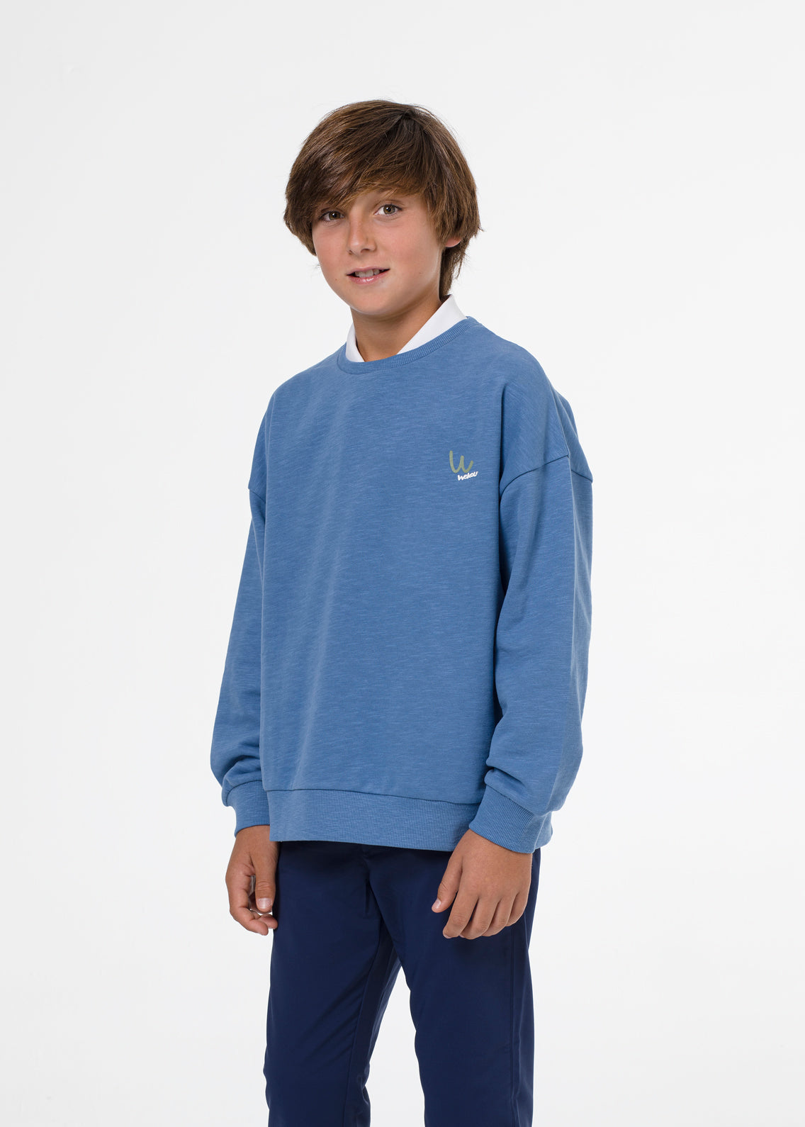 Blue golf sweatshirt for boys