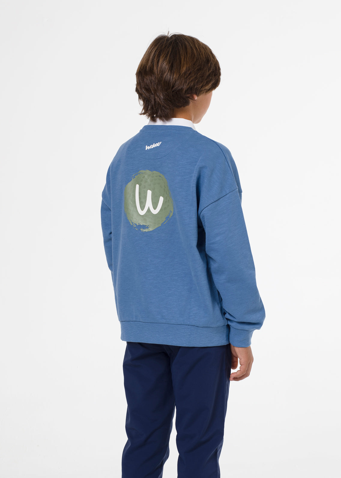 Blue golf sweatshirt for boys