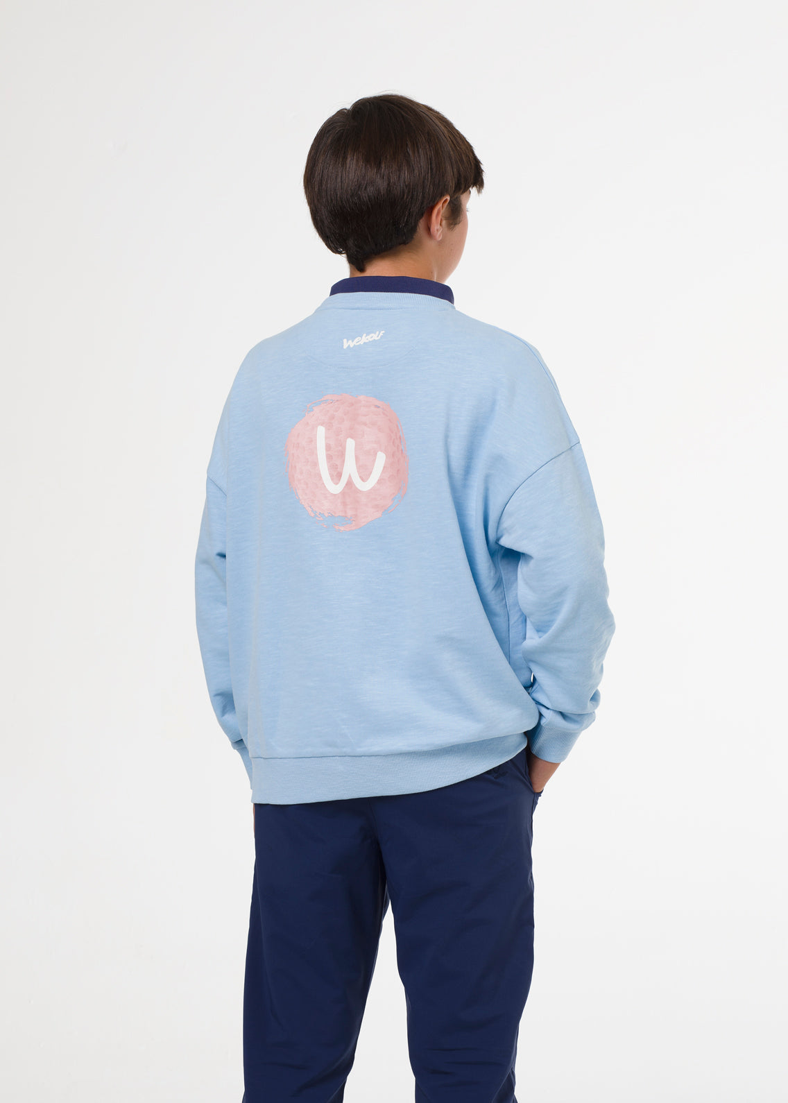 Sudadera de golf azul claro sin capucha UNISEX