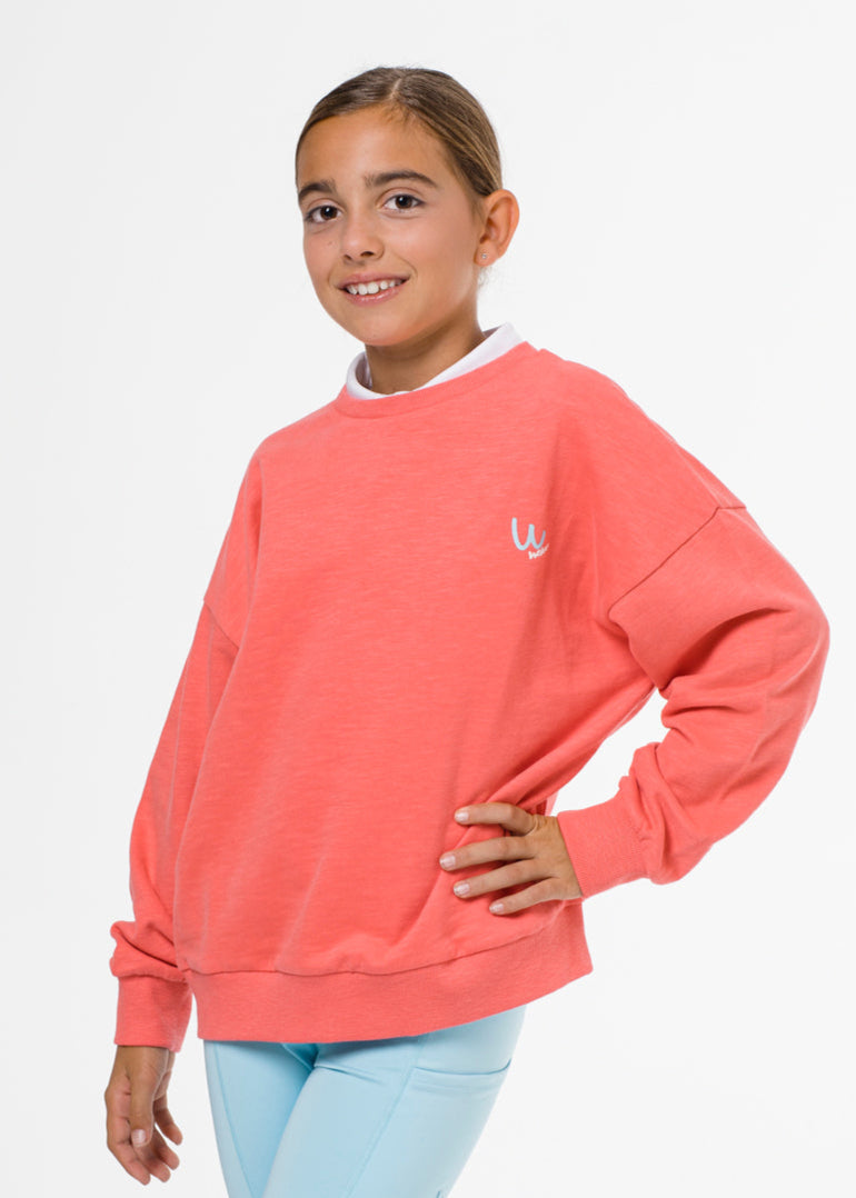 Coral golf sweatshirt for boys