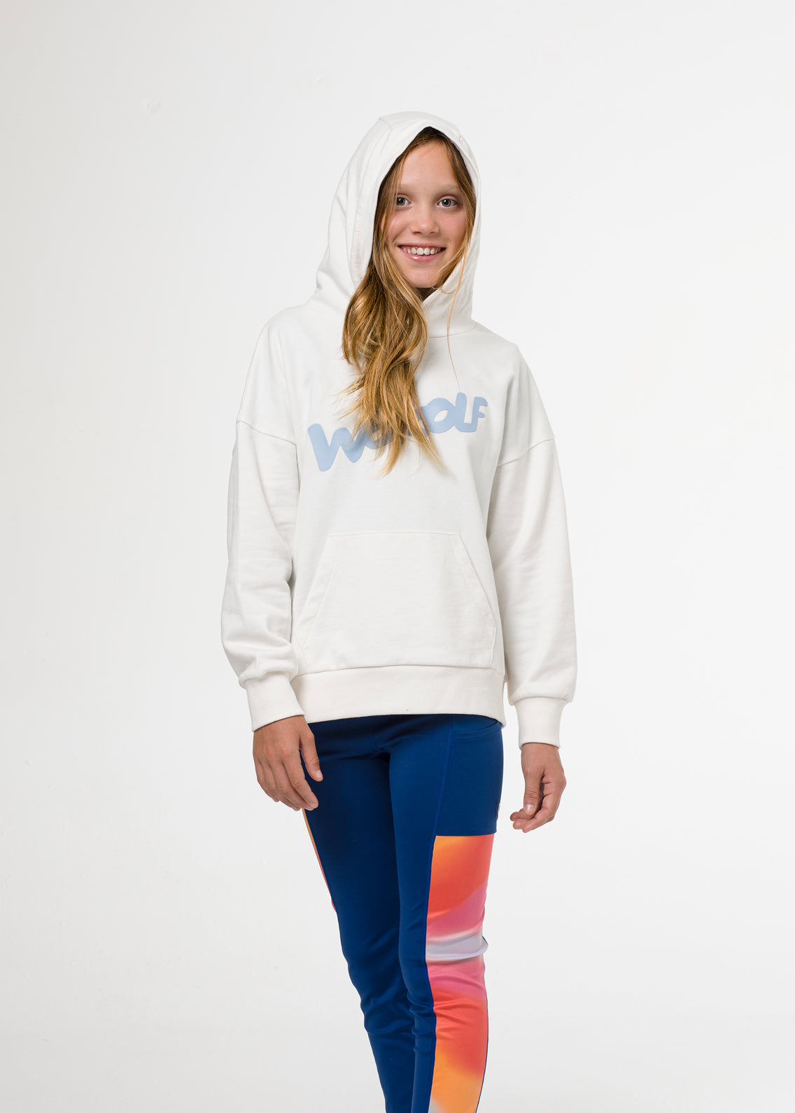 White golf hoodie for boys