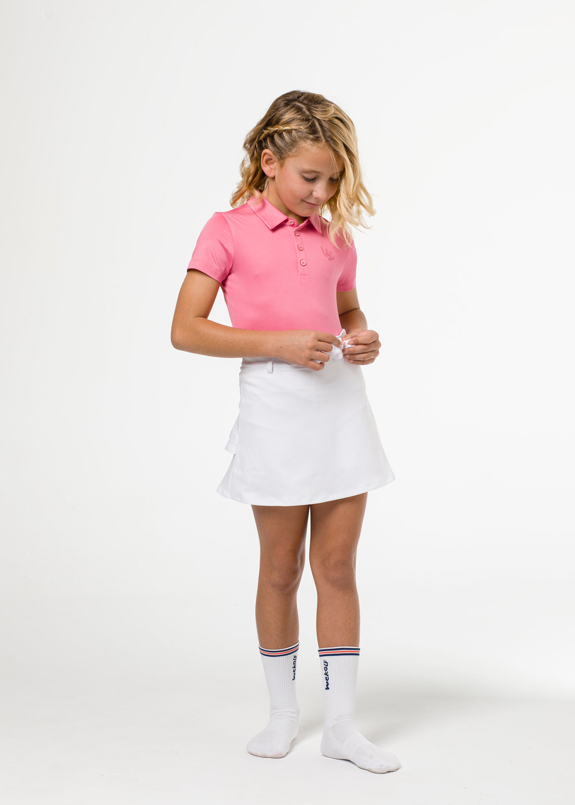 White golf pant skirt for girls