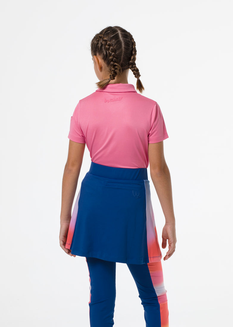 Barbie pink golf polo shirt for girls