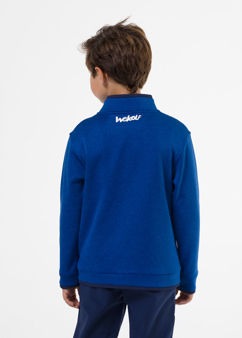 Blue golf pullover for boys