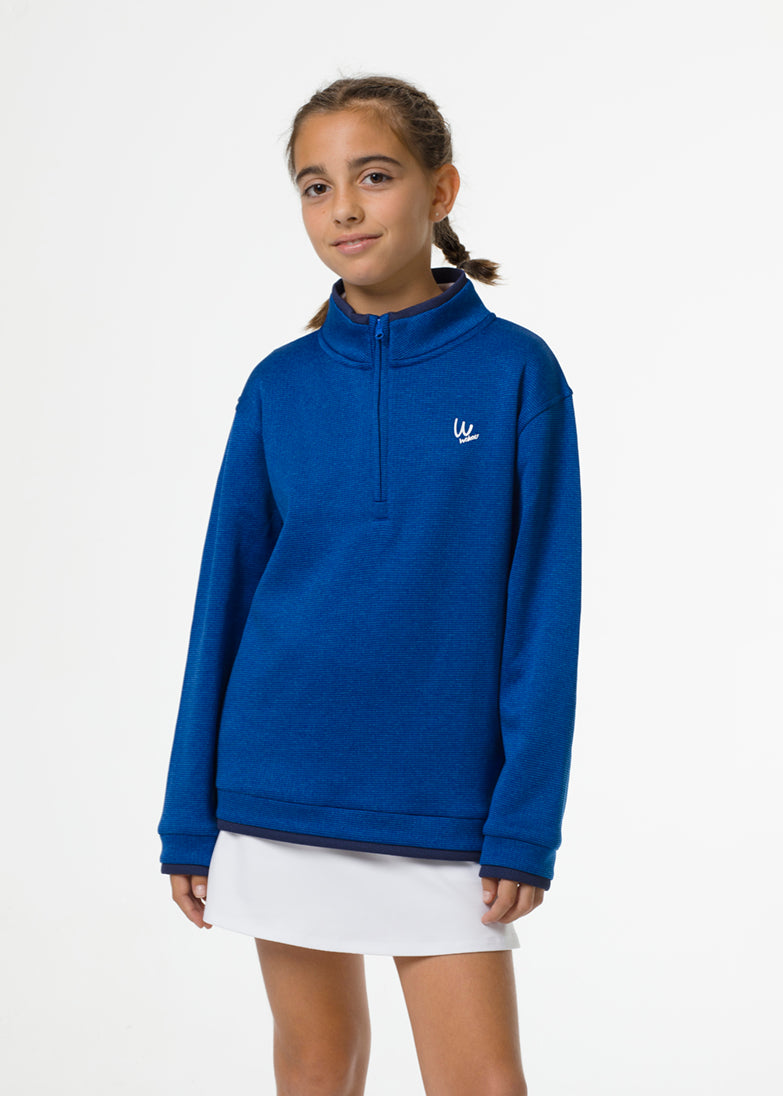 Blue golf pullover for boys