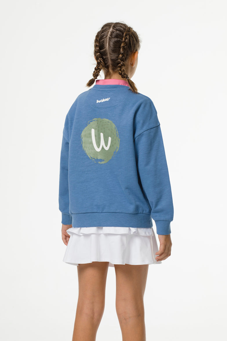 Blue golf sweatshirt for boys