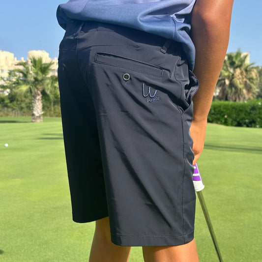 Bermuda golf azul marino para niño