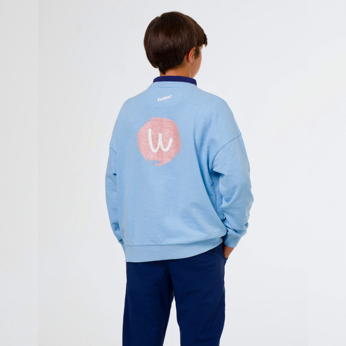 Sweat-shirt de golf bleu clair UNISEX