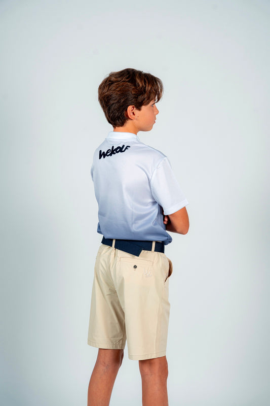 Bermuda golf beige tierra para niño