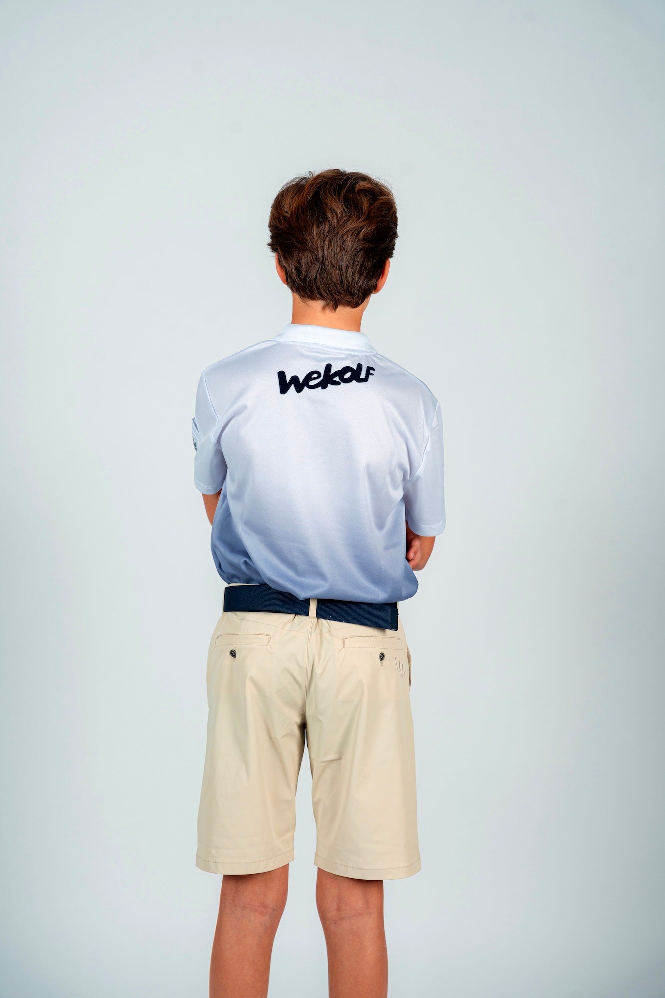 Bermuda golf beige tierra para niño