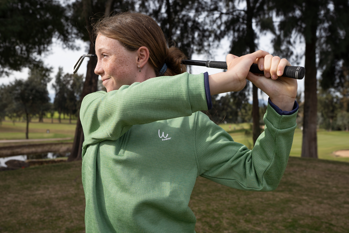 Forro polar de golf verde UNISEX
