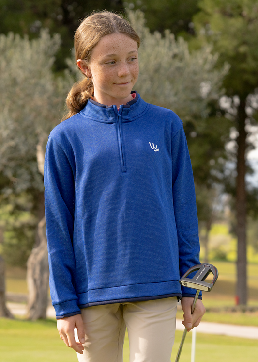 Polaire de golf bleu UNISEX