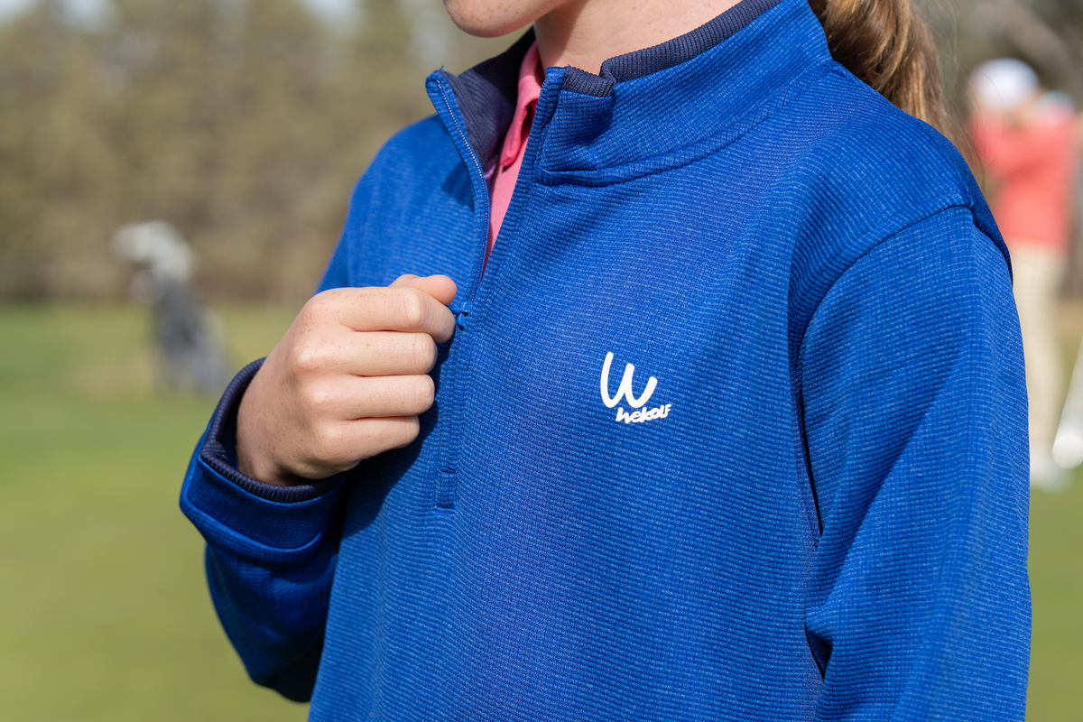 Polaire de golf bleu UNISEX