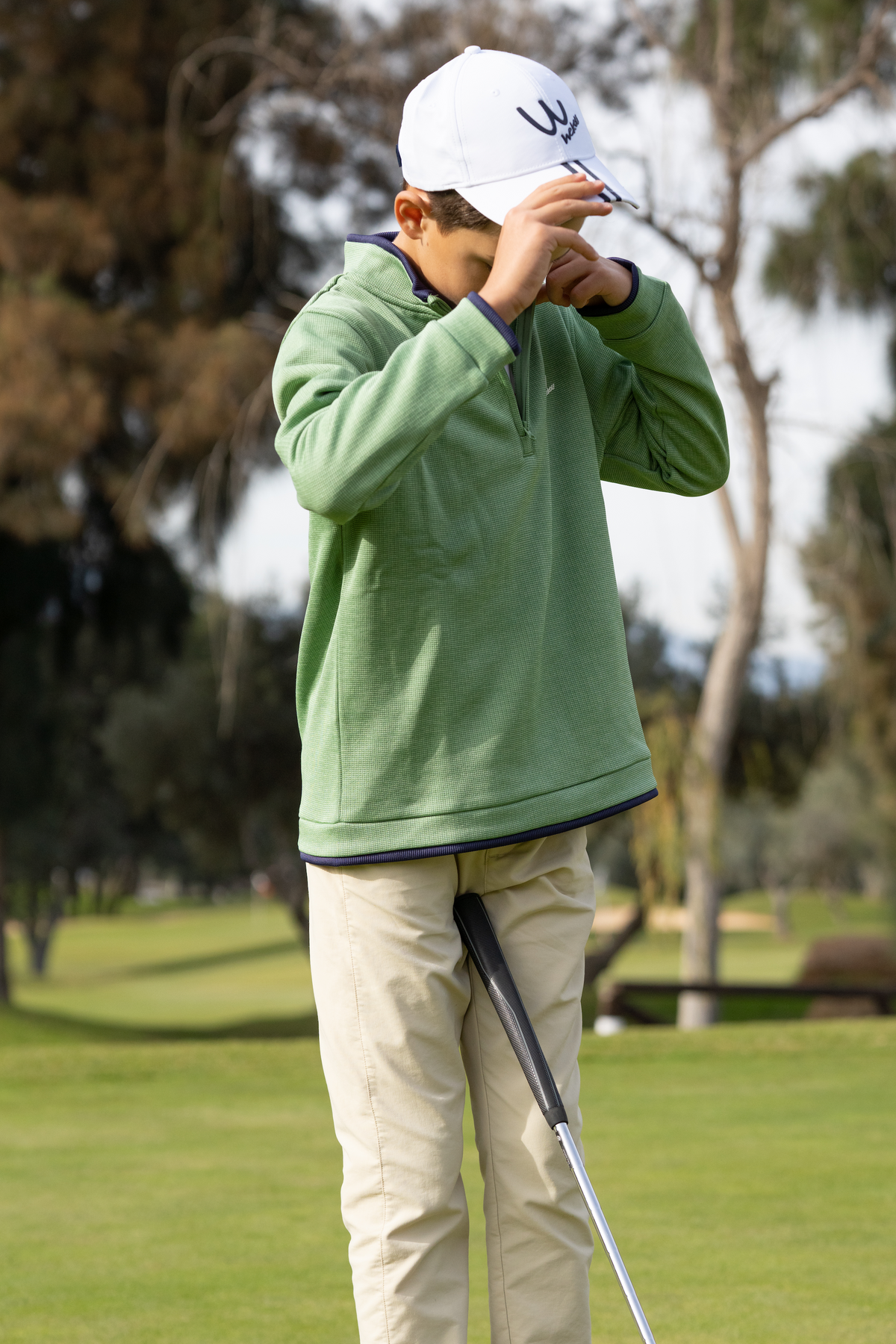 Forro polar de golf verde UNISEX