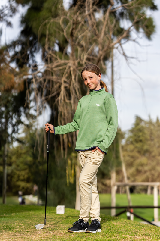 Forro polar de golf verde UNISEX