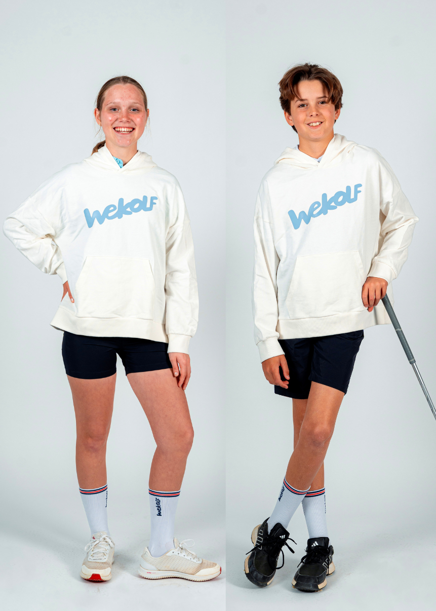 Sweat à capuche de golf blanc UNISEX