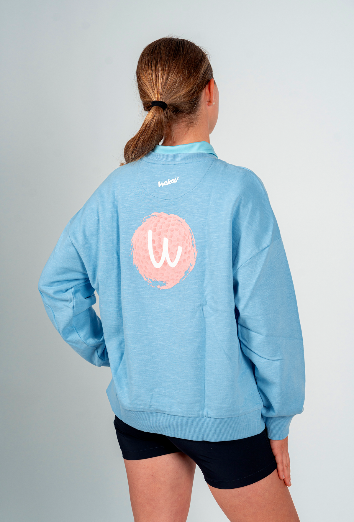 Sweat-shirt de golf bleu clair UNISEX