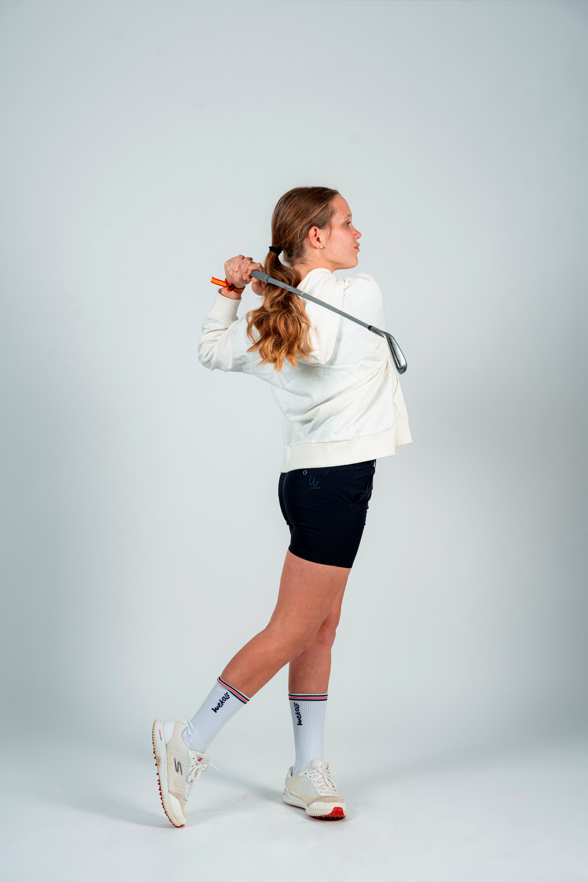 Sweat à capuche de golf blanc UNISEX
