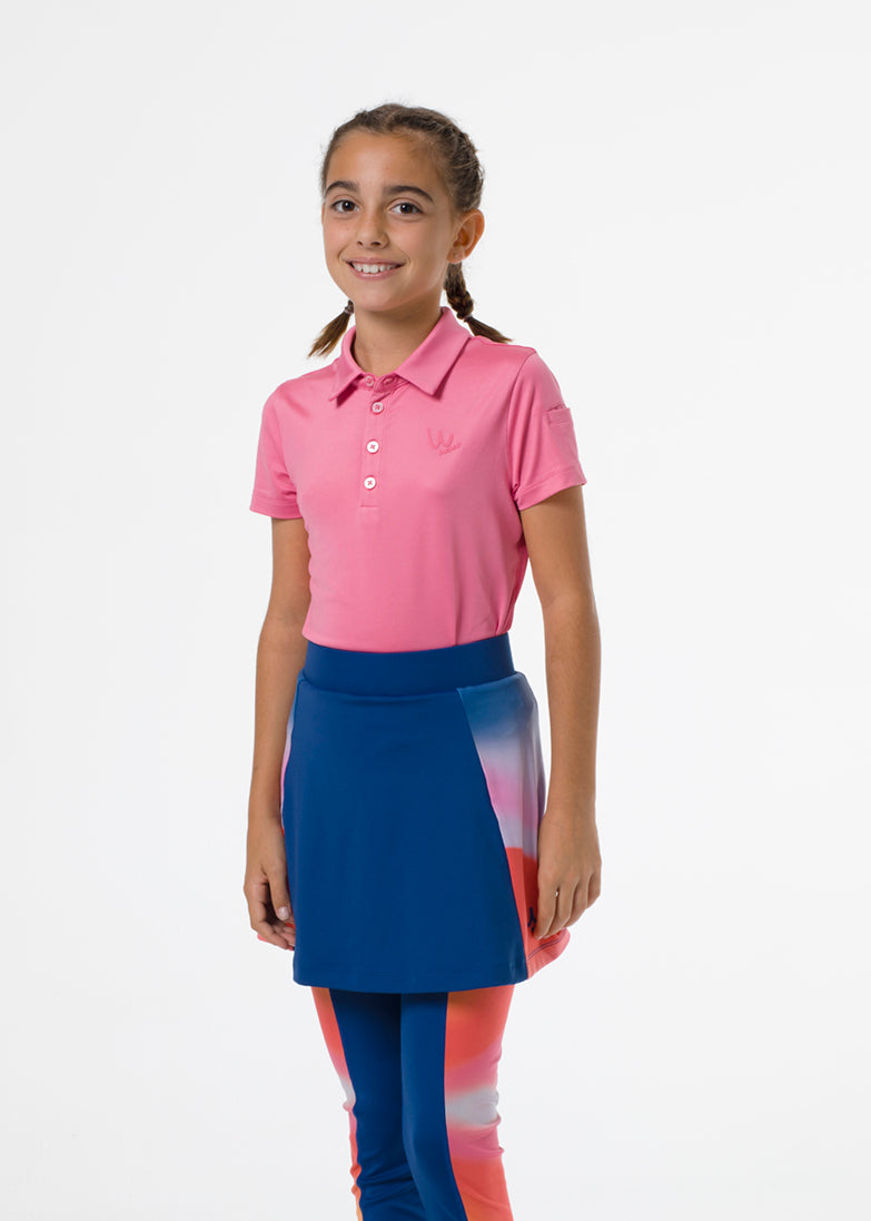 Barbie pink golf polo shirt for girls